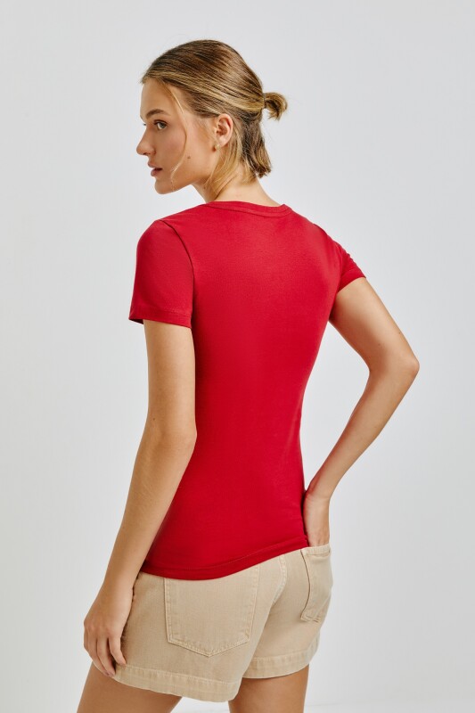 BLUSA MM FEM ROJO OSCURO