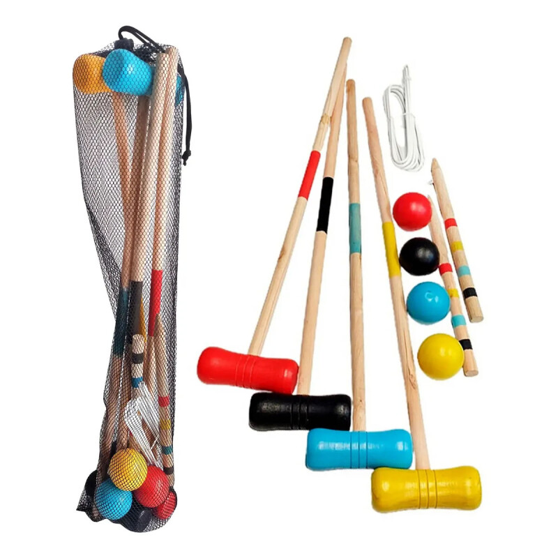 Croquet de madera en bolsa Croquet de madera en bolsa
