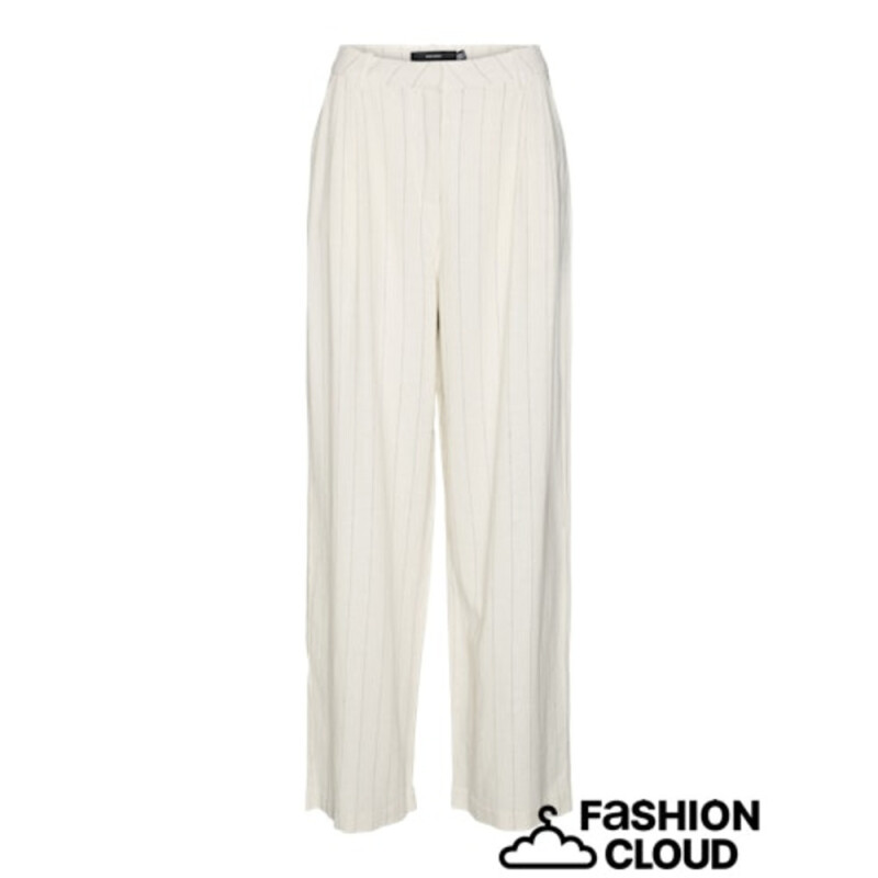 VMMINDY MW LINEN DAD PANT MIX Oatmeal-Melange