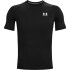 UA HG Armour Comp SS-WHT BLK-001