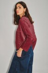 Saco Penny Cuero Bordo