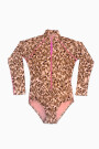 LITTLE SURFER ONE PIECE Cat Camel