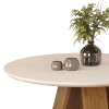 Mesa de Comedor Redonda - Linea Celeste Milán Blanca