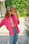 Leather Vila Shirt Chicle