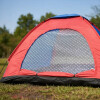 Carpa Iglú De Camping Para 3 Personas AZUL Y ROJO