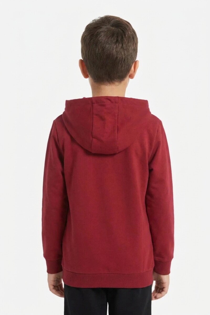 Buzo estampado BORDO
