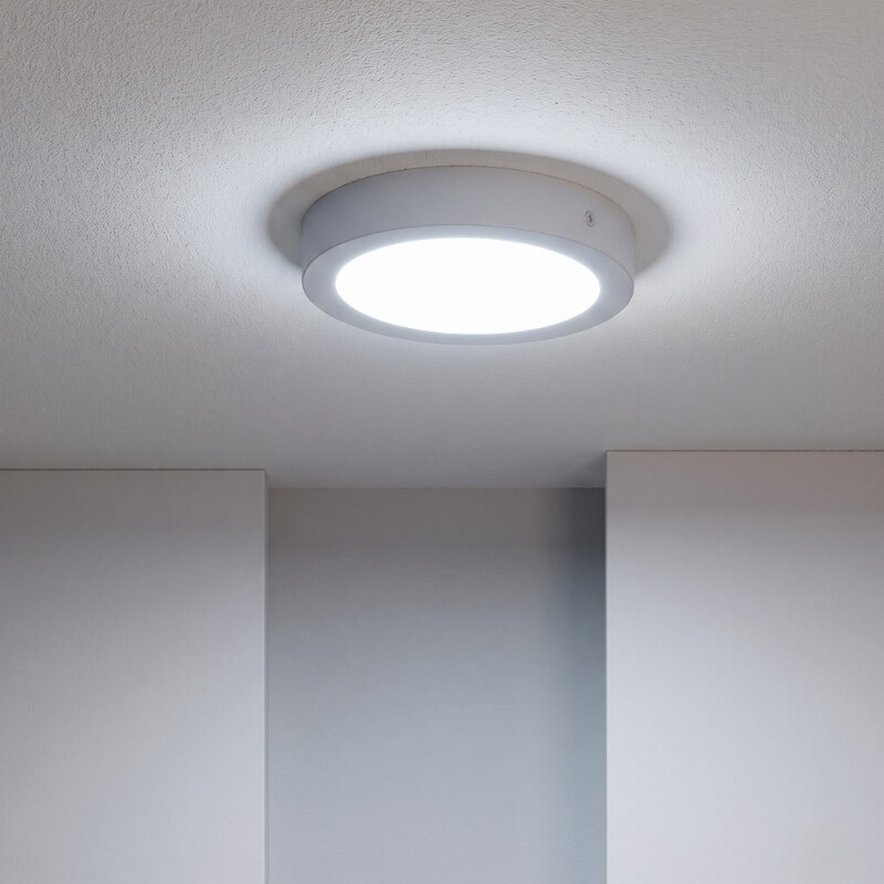 PLRA018 Panel LED Redondo de Adosar 18W Luz Fría