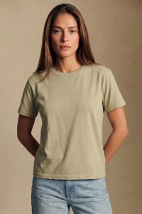 Remera Algodón Lavado Pistacho