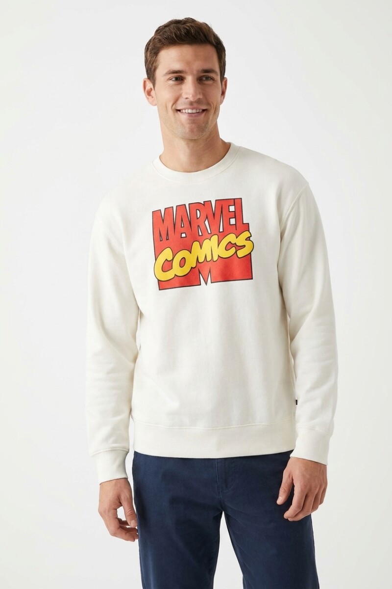 Buzo frisa m/l hombre MARVEL COMICS CRUDO