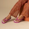 Sandalias Havaianas Top Point Fusion Mujer Rosa Gum/beige Palha