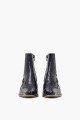 Bota de cuero Texi croco negro