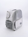 MOCHILA TRANSPORTADORA DE MASCOTAS GRIS