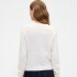 FRCH LOGO CASHSOFT CREW CARDI IVORY FROST