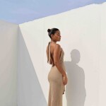 VESTIDO AMARA BEIGE OSCURO