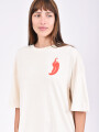 REMERA GREGA BEIGE CLARO