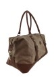 Bolso de viaje de lona Marrón