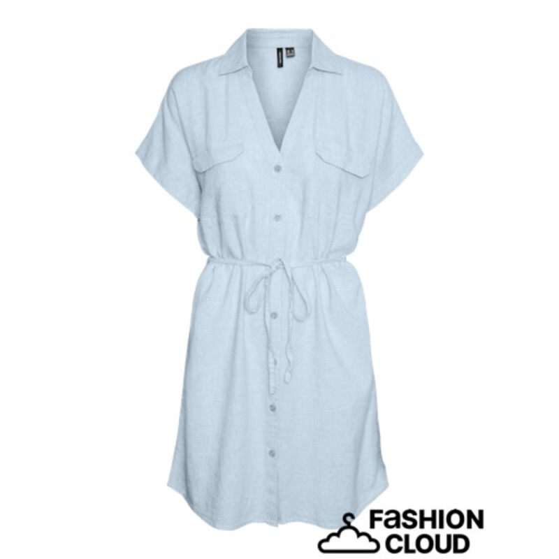 VMLINN SS SHORT SHIRT DRESS WVN NOOS Airy Blue