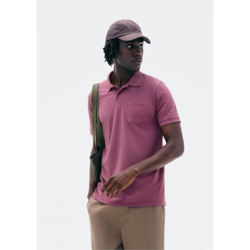 CAMISA POLO MM MASC ROXO MESCLA