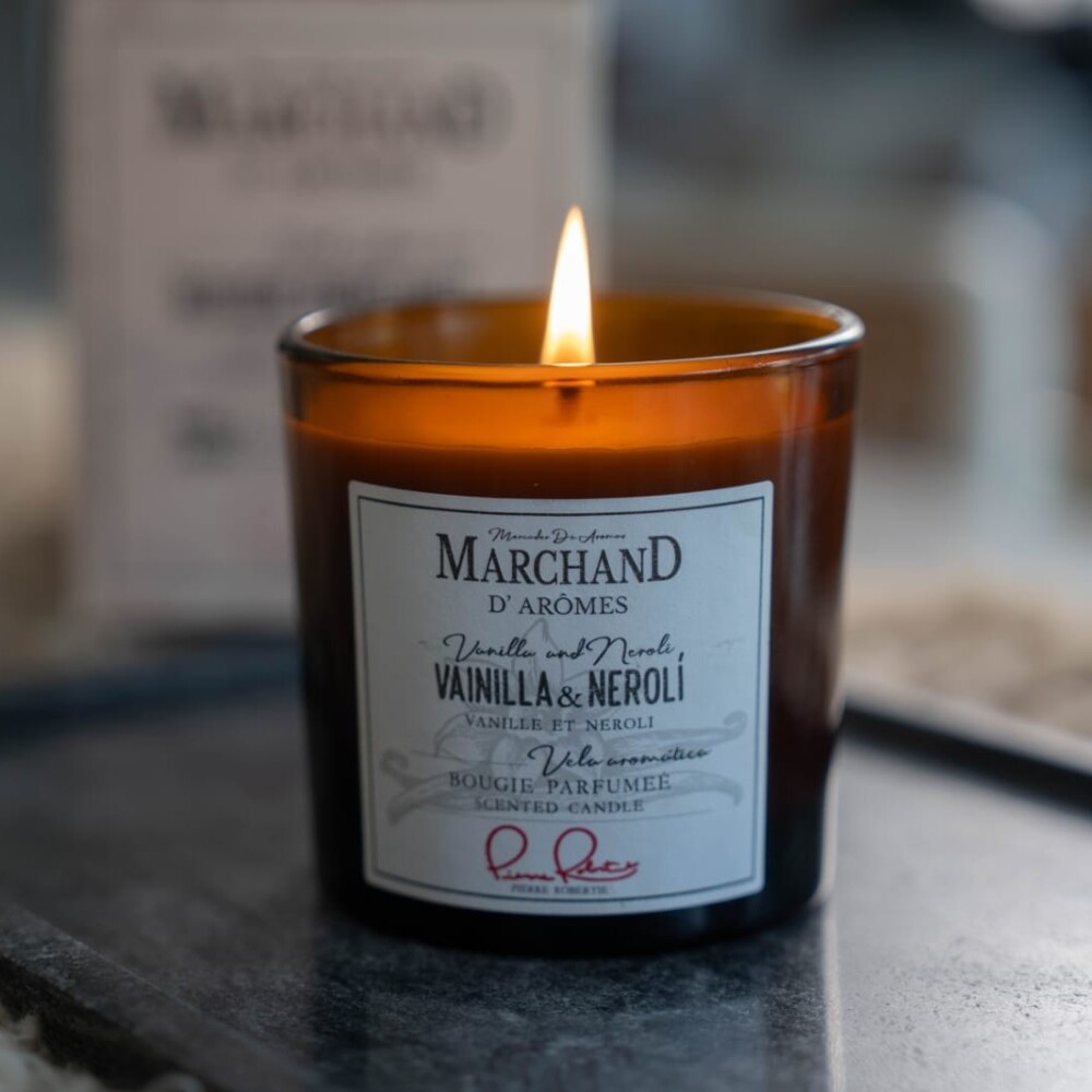 Vela aromática, Vainilla y Nerolí Vela aromática, Vainilla y Nerolí