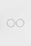 Aros acero extra large plateado