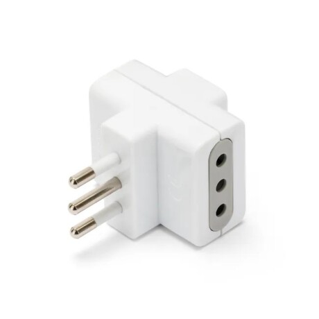 ADAPTADOR X3 2P+T 10A Adaptador Triple 3 Tomas 2P+T 10A Blanco