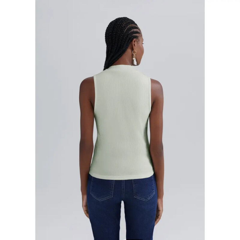 CAMISETA REGATA FEM VERDE CLARO