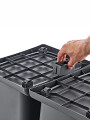 CONTENEDOR CON BASE PARA RECICLAR NEGRO (V)