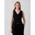 V-LINEN VEST BLACK 1