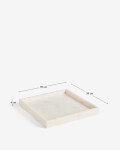 Bandeja Serela de mármol blanco 35 x 35 cm Bandeja Serela de mármol blanco 35 x 35 cm