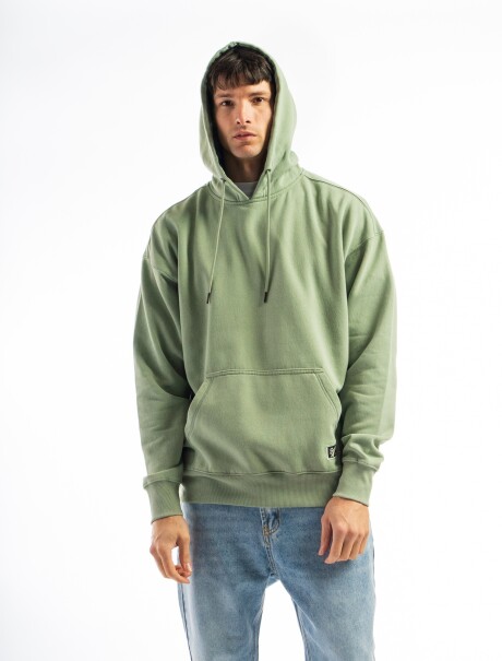 Canguro de Felpa Oversized California Verde Claro