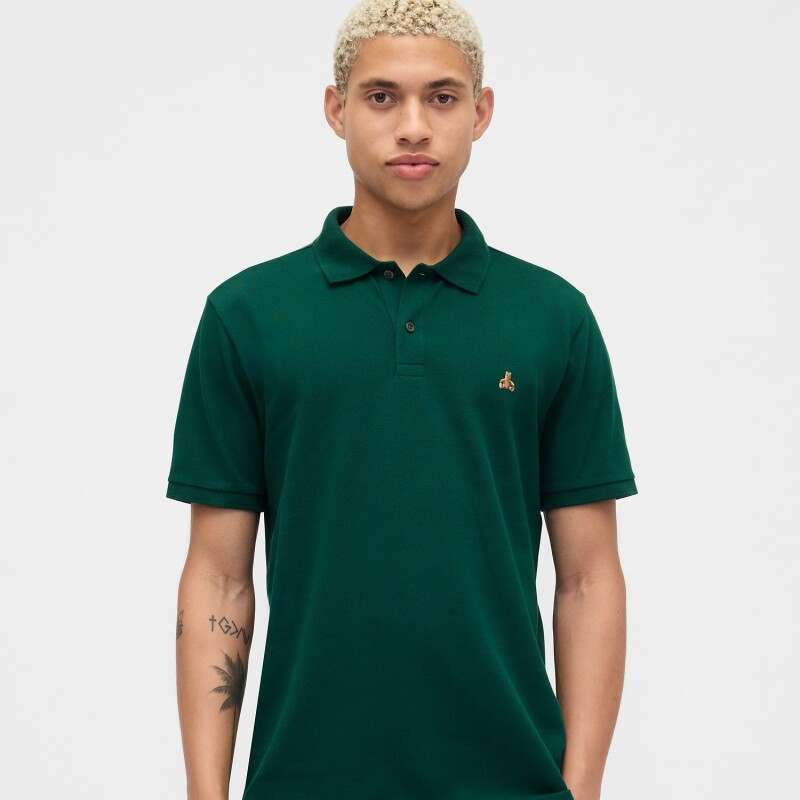 V-FRCH SS BRANNAN POLO EVERGREEN GLAMOUR