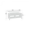 Mesa Ratona Articulada - Sauder - Linea Dakota Pass Gris