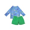 SETREMYSHO Traje De Baño Short + Remera Con Filtro Upf50+ Zoochini - Dino 12-24m