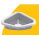 ARENERO STEFANPLAST SPRINT CORNER GRIS/BLANCO ARENERO STEFANPLAST SPRINT CORNER GRIS/BLANCO