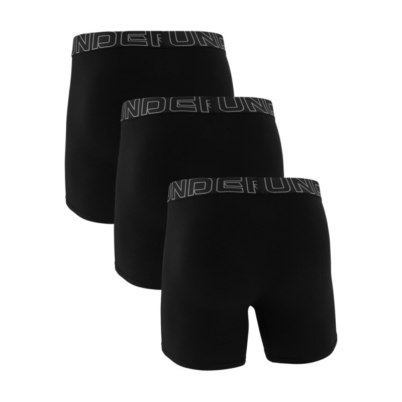 UA PERFORMANCE COTTON - SOLID 6 IN 3PK BLK