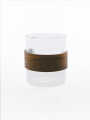 VASO LISTRADO CON MADERA TRANSPARENTE