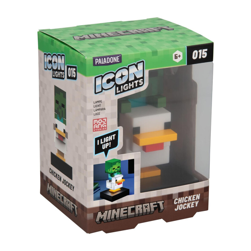 Lámpara Minecraft Chicken Jockey Lámpara Minecraft Chicken Jockey