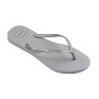 Sandalias Havaianas Slim Gloss Mujer Gris/Gris Hielo