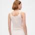 COTTON POINTELLE TANK IVORY FROST