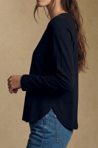 Remera Algodón Elastano Negro