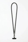 Cordón para celular con gancho metálico negro