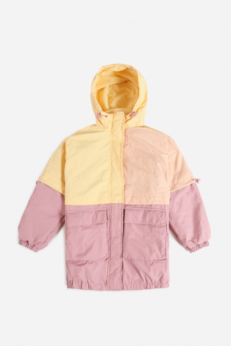Campera bloques de color AMARILLO