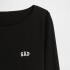 INTL LS CROPPED BOAT TEE TRUE BLACK V2