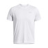 UA LAUNCH SHORTSLEEVE-ORG WHT-100