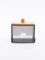 CAJA ORGANIZADORA TAPA DE BAMBU GRIS (V)