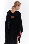 Ruana Shimmer Negro