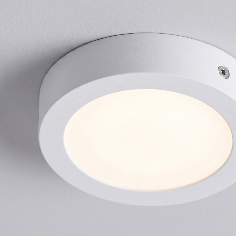 PLRA012 Panel LED Redondo de Adosar 12W Luz Cálida