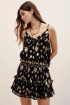 FALDA MININA SHORT LUREX Negro
