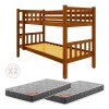 Cucheta extra Reforzada + 2 Colchones Rustico Marron