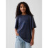 WB SS EXTRA RELAXED TUNIC TEE_SUPERGIRL TAPESTRY NAVY